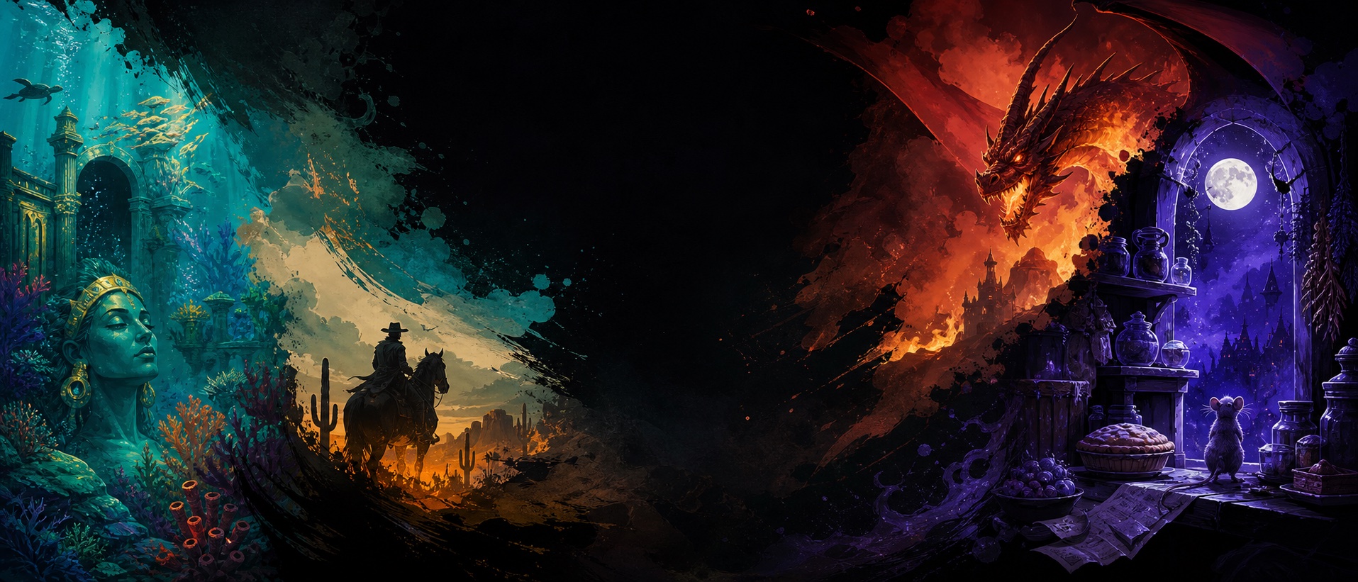 Phantom Forge Studios’ original underwater, western, and fantasy game worlds
